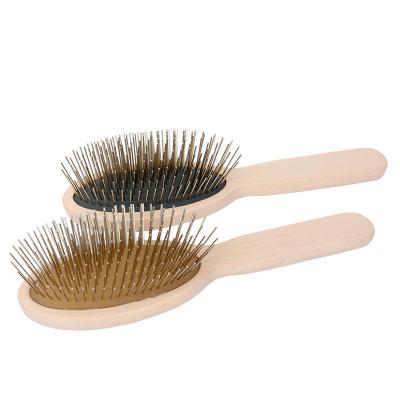 China Sustainable Pet Supplies Wooden Grooming Comb Pet Cleaning Brush Pet Cleaning And Grooming Products for sale