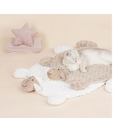 China Wholesale Breathable General Cat Paw Cushion Kitten Bed Pet Cat Cage Mat Four Seasons Washable Pet Bed Supplies for sale