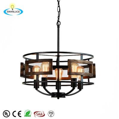 China Modern International People's Green Initiative Modern Farmhouse Wooden Chandelier for sale