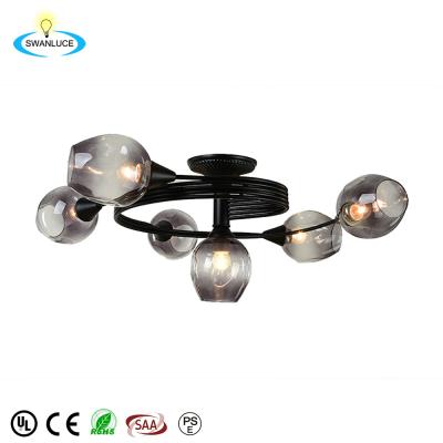 China Restaurant Nordic Modern Minimalist Glass Interior Decoration Luxury Chandelier for sale