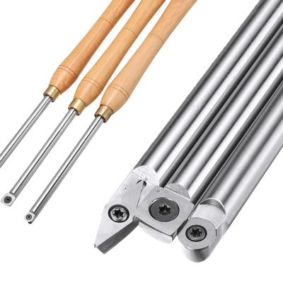 Cina Mini Size Woodturning Carbide Tool Set (3 Piece) For Turning Pens or Small to Mid-Size Turning Project in vendita