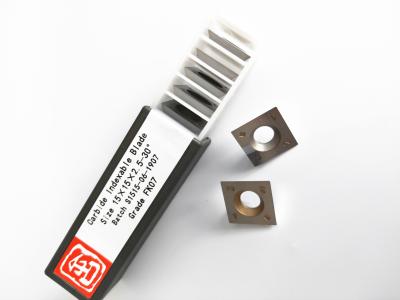 중국 목재 가공을 위한 YG6/YG8 텅스텐 카바이드 거꾸로 할 수 있는 나이프 15x15x2.5mm 인덱서블 인써트 판매용