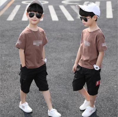 China Breathable czm10930a Summer Boy Set Korean Boys Sets Boys Loungewear for sale