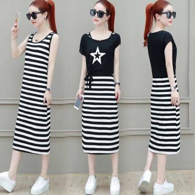 China Sustainable spring summer clothing suits loose czm11832a women sets korean female clothing sets for sale