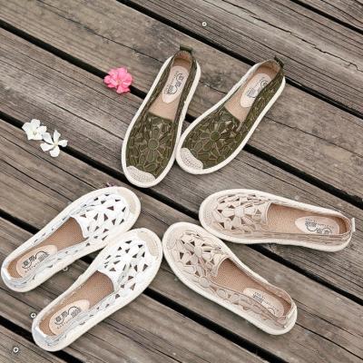 China New style lady shoe czm10126a flats woman shoes summer flat female shoes for sale