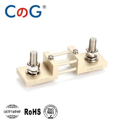 China Type 300A electricity meter milliohm DIN type copper + manganin CG resistor. DC DC Electrical Current Shunt FL-2D For DC Equipment for sale