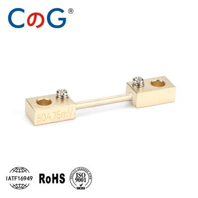 China The milliohm CG. FL-2D 50A / 75mV Copper + Manganin DIN Type DC Current Shunt Resistor For Ammeter Voltmeter for sale