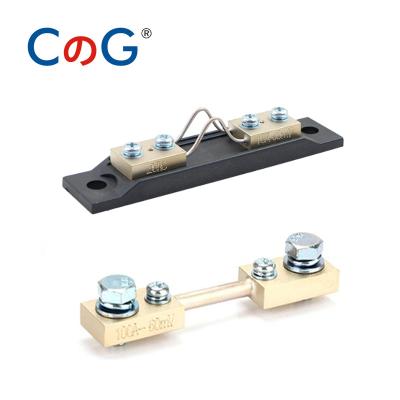 China Brass + Manganin FL-2D DIN43703 1-10A 25A 30A 50A 100A 150A 200A 300A 500A 600A 60mV 100mV For DC Current Brass Shunts Resistor With Plug Shunt for sale