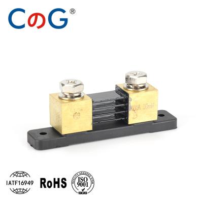 China Type copper + manganin CG resistor. FL-15 Special Brass-finished PCB Relay DC Current Shunt USA for sale