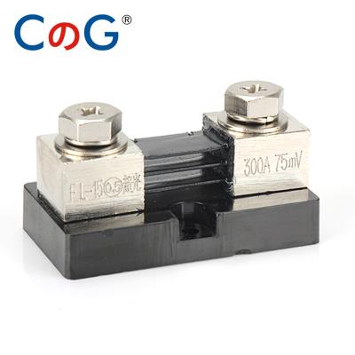 China Brass + manganin CG class 150A 200A 300A 50mV 75mV 100 USA type. FL-15 0.5 Maneuver Brass Plating Current Tolerance 0.5% DC Shunt Resistors With Base for sale