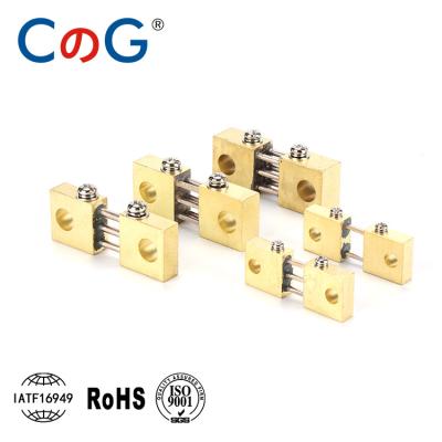 China Brass Manganin FL-19 Shunt 100A 200A 300A 400A 500A 600A-1500A 75mV Copper + Resistance DC Shunt For Analog Panel Current Meter for sale