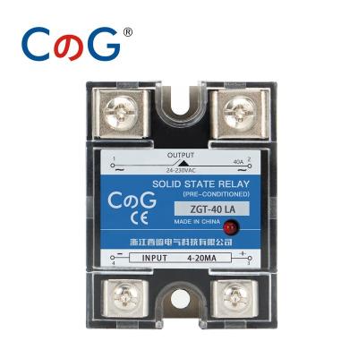 China 40A 60A Single Phase LA Input Voltage 0-10V OR 4-20mA Sealed Linear Proportional Controller Solid State Relay Regulator for sale