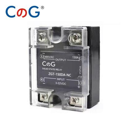 China CG Single Phase Sealed Normally Closed DC. 120A 150A DA NC SSR Control AC Heat SSR-120DA 150DA NC Solid State Relay for sale