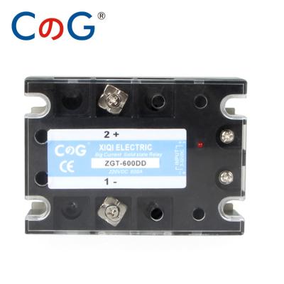 China CG High Voltage 1Phase JGX Sealed Single DC Control DC Heatsink 3-32VDC. SSR-600DD 600A 220V 600V to 5-220VDC 600A Double Density Solid State Relay for sale