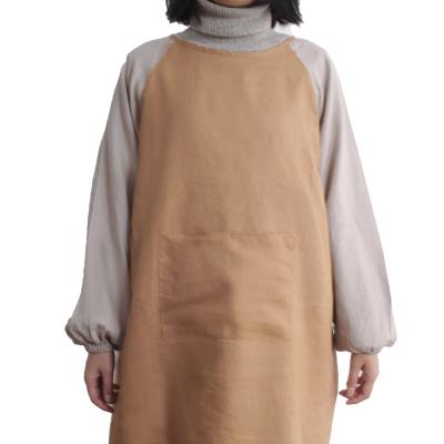 China OEM High Quality 100% French Linen Cleaning Cloth Wrapped Apron For Oil Painting&Cooking for sale