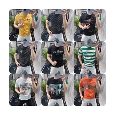 China European and American T-shirt men's cotton loose anti-wrinkle trend big size brand new T-shirt hip-hop street summer new CIA short-sleeved tops for sale