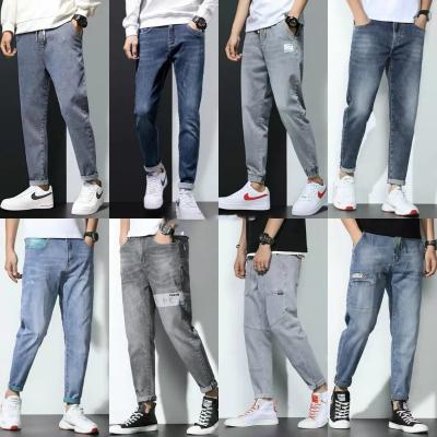 China Men's Breathable Jeans Slim Fit Straight Denim Pants Pantalon Homme Biker Jeans Long Trousers for sale