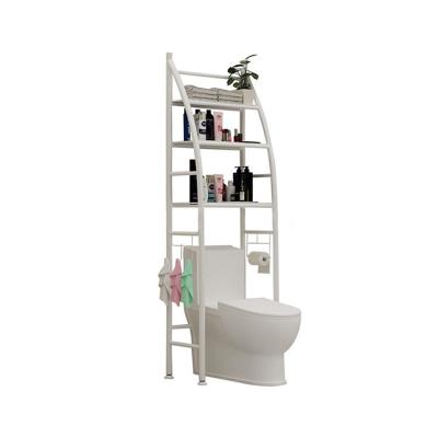 China Standing Type Fine Quality Metal Bathroom Shelves And Storage Above Toilet Rack for sale