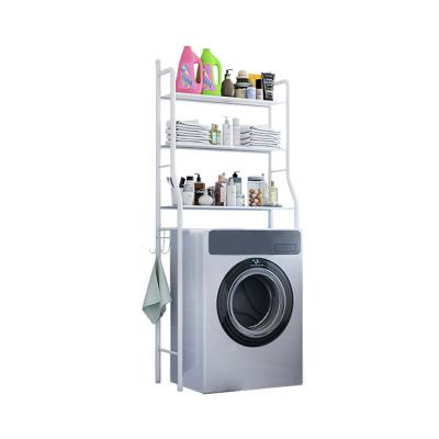 China Various Factory Sale Bathroom Metal 3 Tier Toilet Room Storage Rack Standing Type Shelf for sale