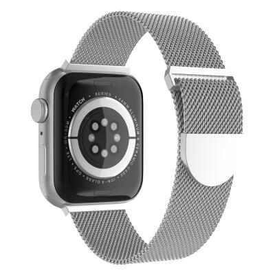 China Milanese Loop Magnetic Watch Band For Apple iwatch Adjustable Strap Quick Release Milanese Magnetic Loop Mesh Watch Band For Apple iwatch Series 7 6 5 4 3 2 1 Se for sale