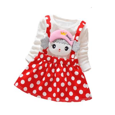 China 2020 sweet the new spring Autumn Girls dresses long sleeve baby boutique small princess Dress for sale