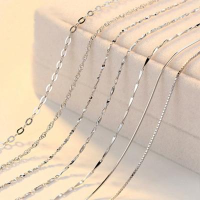 China Big promotion CLASSIC 925 Sterling Silver Chain 18 inch snake link chain cross chain necklace for women men for sale