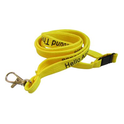 China Fashiontable Factory Supply Custom Logo Tubular Tube Lanyard 100% Polyester Lanyard for sale