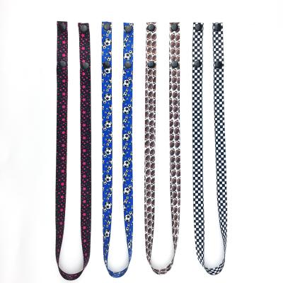 China Polyester Manufacturer Free Design Lanyard Maskes Strip Custom Lanyard For Facemask Holder Custom Logo for sale