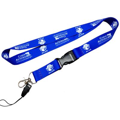 China Fashiontable Sublimation Printing Neck Strap Band Lanyard With ID Badge Holder Cell Phone Holder for sale