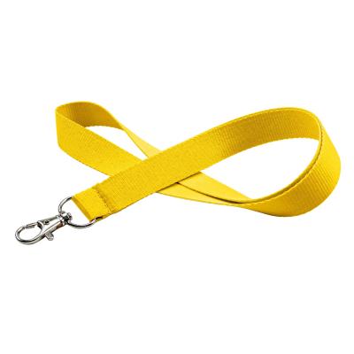 China Wholesale Polyester No Printing Plain Plain White Polyester Lanyard With Safety Breakaway Bulk for sale