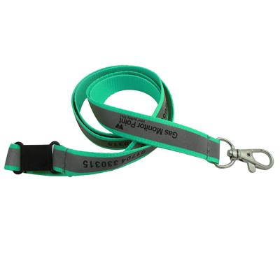 China Cheap Custom Made Professional Polyester Materials Manufacturing Printing Personalized Reflective Polyester Materials Keycord Lanyard for sale