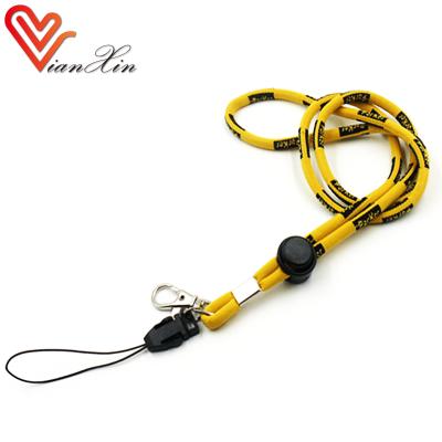 China Polyester Round Rope Woven Lanyard With Hook for sale