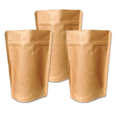 China Factory Price Recyclable Food Grade Packaging Bags Stand Up Ziplock Pouch For Dog Food Packaging Kraft Paper Bag With Clear Window for sale