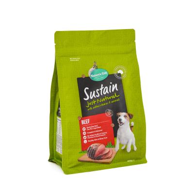 China Custom Recycled Pouches Moisture Proof Frosted Plastic Apparel Shipping Bags Zip Lock Pouch Pet Food Packaging Bag for sale