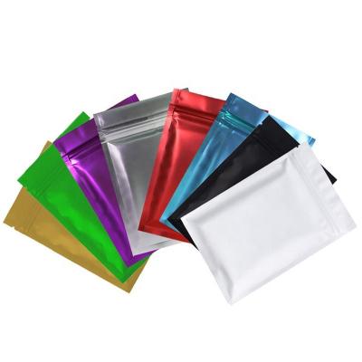 China Multicolor Aluminum Foil Moisture Proof Flat Matte Finish Sample Smallsmell Zipper Lock Proof Glossy Mylar Bag For Food Packaging For Sale for sale