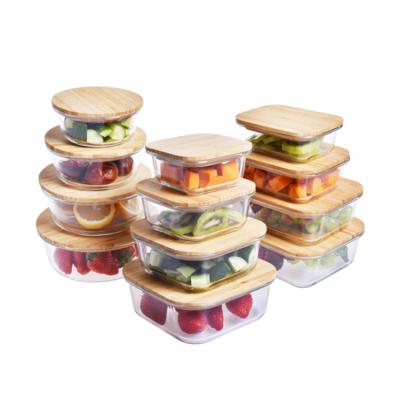 China Borosilicate Glass Food Storage Container Baby Food Containers Microwavable Pyrex Glass Food Container for sale