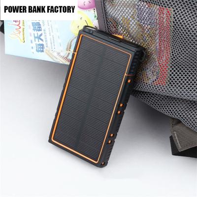 China Multi Functional Support 100000mah Power Bank Fast Charging Charger Solar Cell Phone for sale