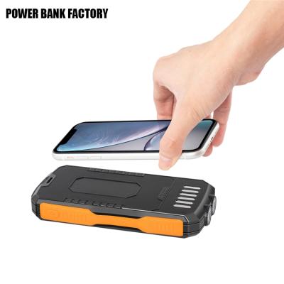 China Free Shipping Waterproof Outdoor Portable Qi Solar Power Bank 20000mAh Wireless Charging Battery Charger 10000mAh USB-C Fast Charging Support for sale