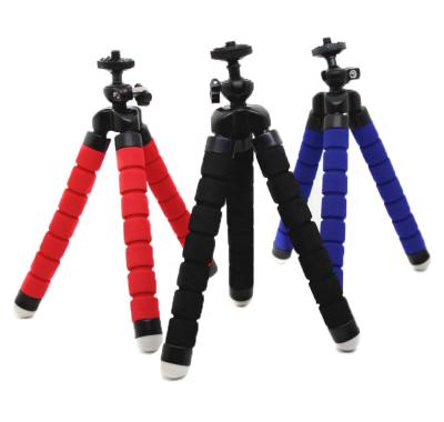 China Octopus Portable Lightweight Flexible Flexible Tripod Flexible Sponge Compact Joins 360 Degree Rotation For Mobile Phone Go Pro Small Size for sale