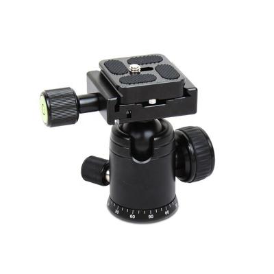 China Portable Flexible Tripod Ball Head 360 Degree Rotating Panoramic Ball Head with Quick Release Dish Adapter for Tripod Monopod Slider DSLR Camera for sale