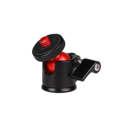 China Portable Flexible Mini Tripod Ball Head 360 Degree Rotation Pan-Tilt Head with Volume Locking Button for DSLR Camera Dolly Slider Track Camera for sale