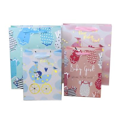 China Custom Recyclable Paper Cartoon Kids Gift Bag Maker Logo Design Party Packing Toddler Gift Bag for sale