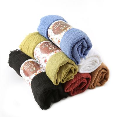 China Men And Women Scarf Hijabs Autumn Winter Women Pakistan Hijabs Scarf Muslim Turban Shawl Premium Double Color for sale