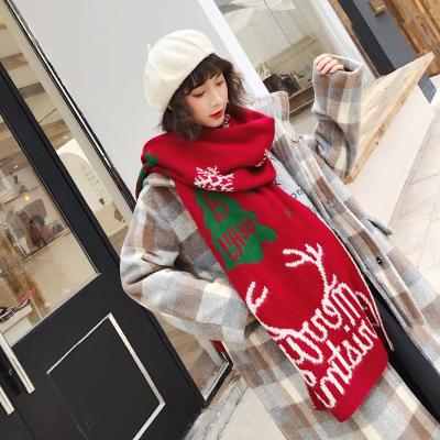 China Men And Women Warm Sale Christmas Scarf Winter Scarf Knit Scarf With Factory Price for sale