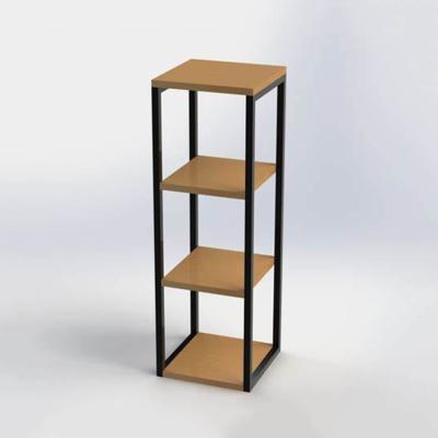 China Custom High Quality Solid Color Metal Display Rack Display Manufacturer Wooden Display Stand for sale