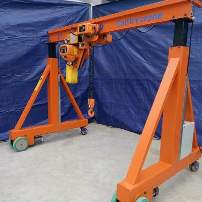 China Gantry Crane Small Workshop Mobile Shipyard Gantry Crane, 1 Frame 2 3 5 7.5 10 Ton Outdoor A Drawing Gantry Crane for sale