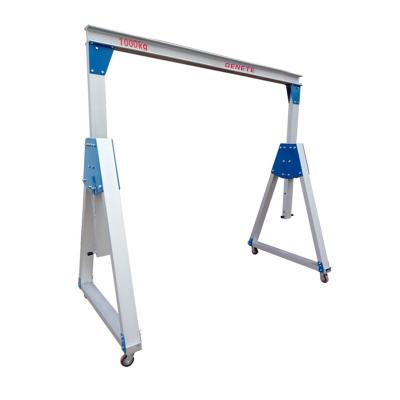 China Crane Warehouse Crane Aluminum Hand Push Type Gantry Crane Foldable Easy Portable Mini Gantry Crane for sale