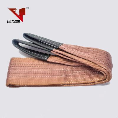 China 3 inch polyester belt sling supertex webbing lifting sling flat with CE Beijing liediao for sale