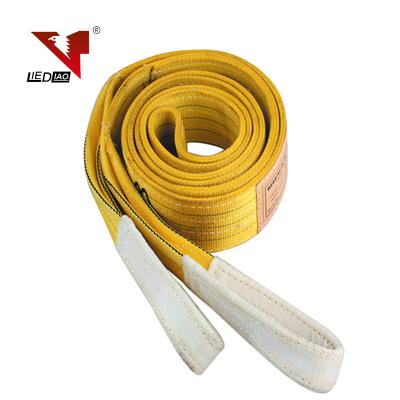 China Construction Lifting Equipment Belt Polyester Boat Lifting Sling With Labels for sale