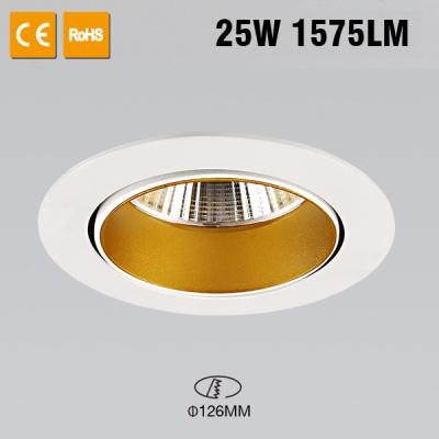 China White 6500k Flexible LED Strip , 25 Watts Ceiling Recessed Downlight 1575lm for sale